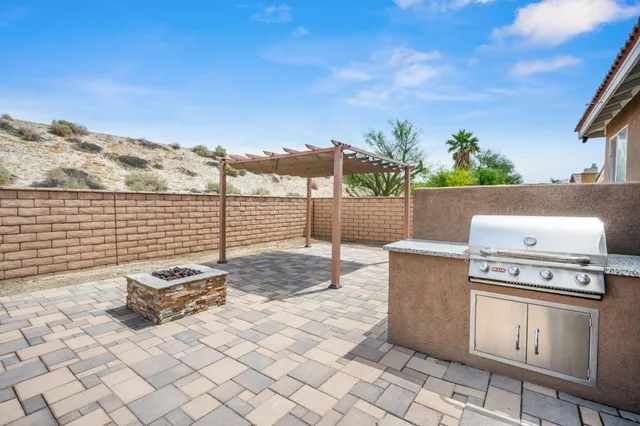 a view of terrace with seating space