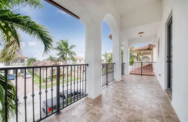 a view of a house with a patio
