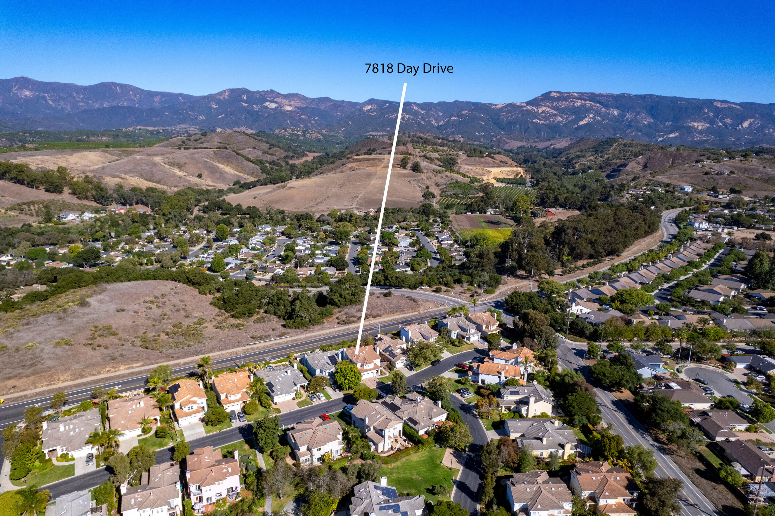 7818 Day Road Goleta, CA 93117 - Photo 24 of 24 a view of a city with a mountain
