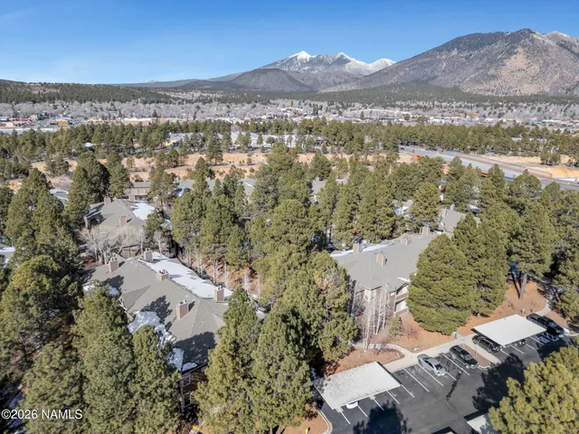 an aerial view of residential house with outdoor space