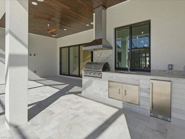 a view of a backyard of a house