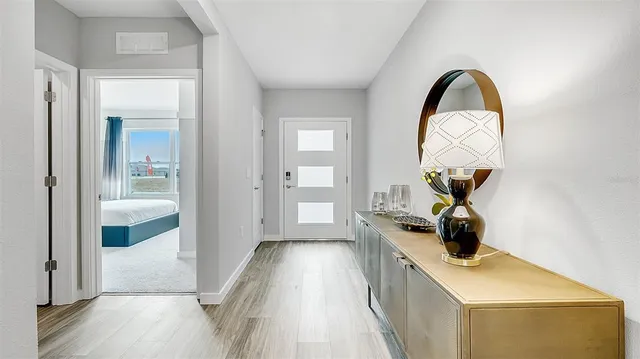 a view of living room and front door