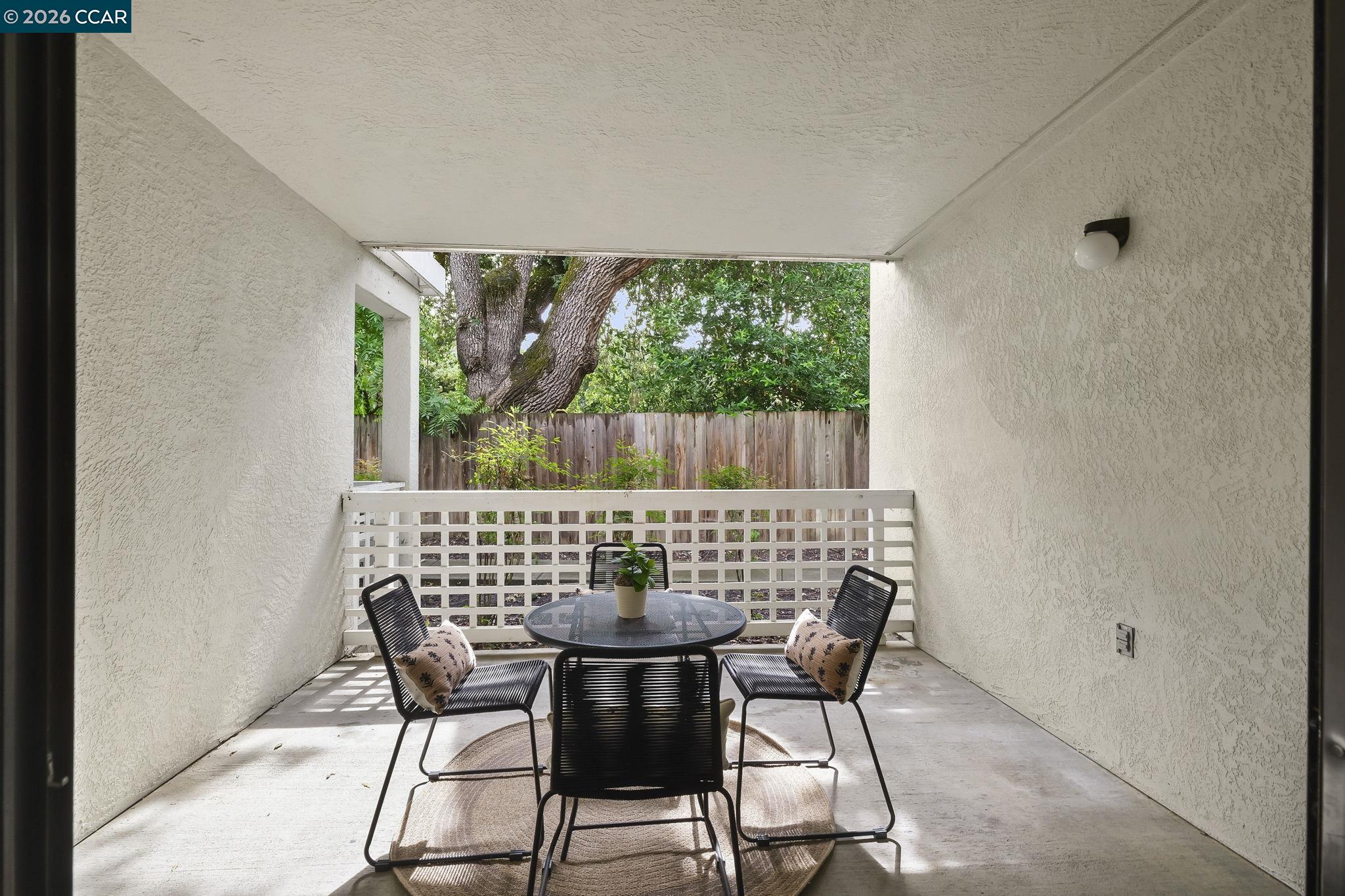 2586 Oak Road, Unit 130 Walnut Creek, CA 94597 - Photo 9 of 31 a view of a patio in the backyard