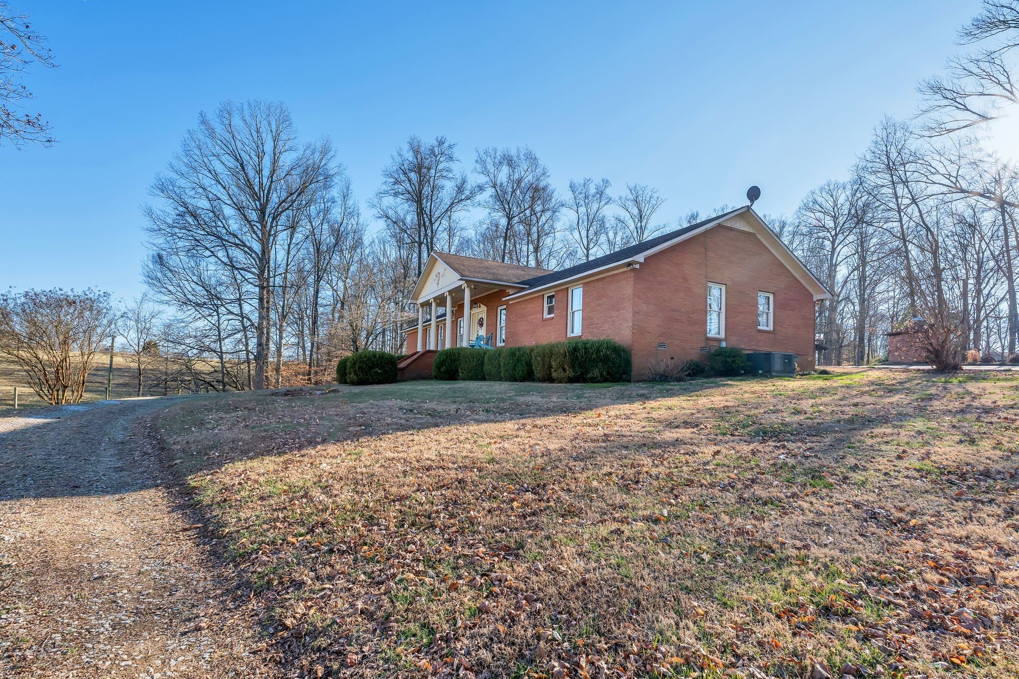 729 Rabbit Trail Road Leoma, TN 38468 - Photo 2 of 52 a front view of house with yard and trees