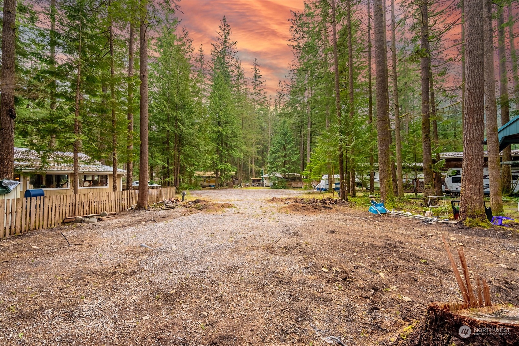 1176 Exit Road Maple Falls, WA 98266 - Photo 1 of 15 a view of road with trees