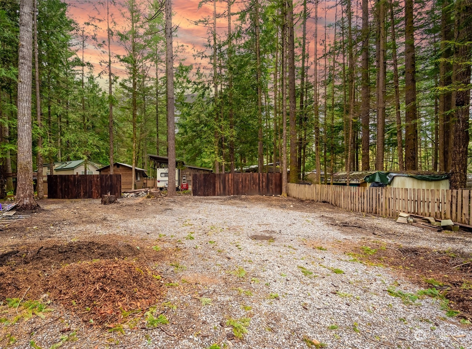 1176 Exit Road Maple Falls, WA 98266 - Photo 4 of 15 a backyard of a house with lots of green space