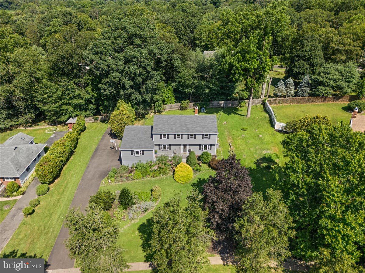 20 Bernard Drive Ewing, NJ 08628 - Photo 34 of 44 an aerial view of a house with garden space and that has swimming pool