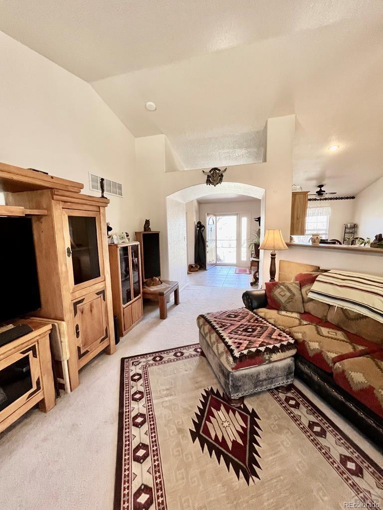 6053 Muddy Creek Road Pueblo, CO 81004 - Photo 11 of 50 a living room with furniture a rug and a flat screen tv
