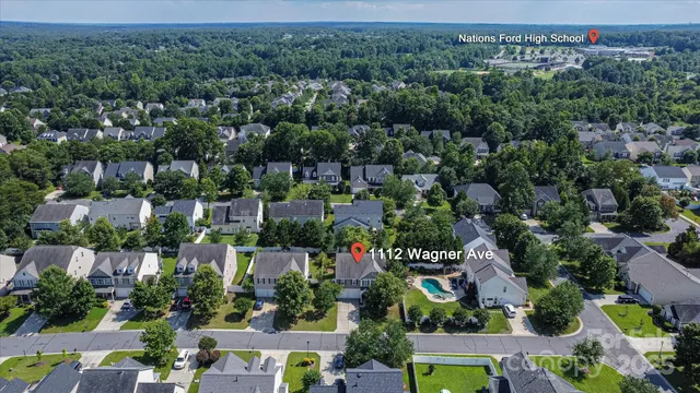 an aerial view of a city