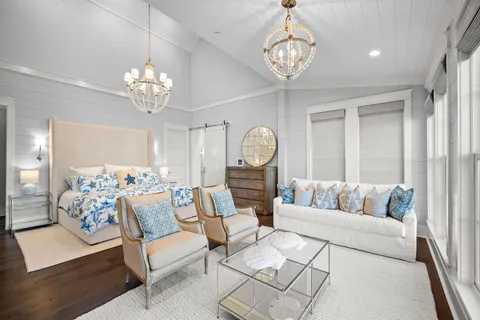 a spacious bathroom with a bathtub and shower