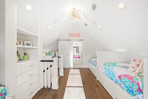 a front view of a building with street view