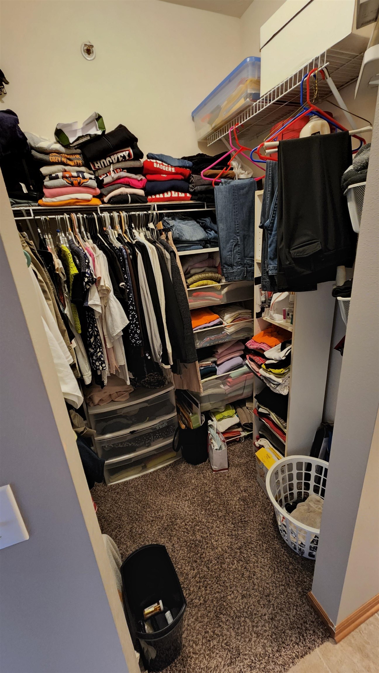 10326 Marblewing Road Roscoe, IL 61073 - Photo 7 of 12 a view of walk in closet with clothes and shoes