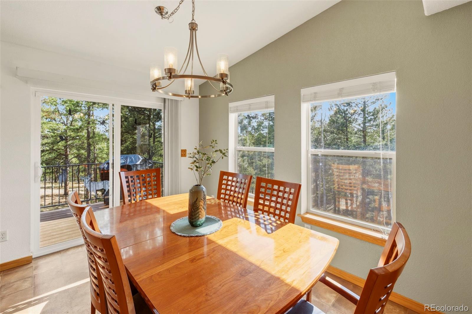 738 Rangeview Road Divide, CO 80814 - Photo 12 of 47 a view of a dining room with furniture window and outside view