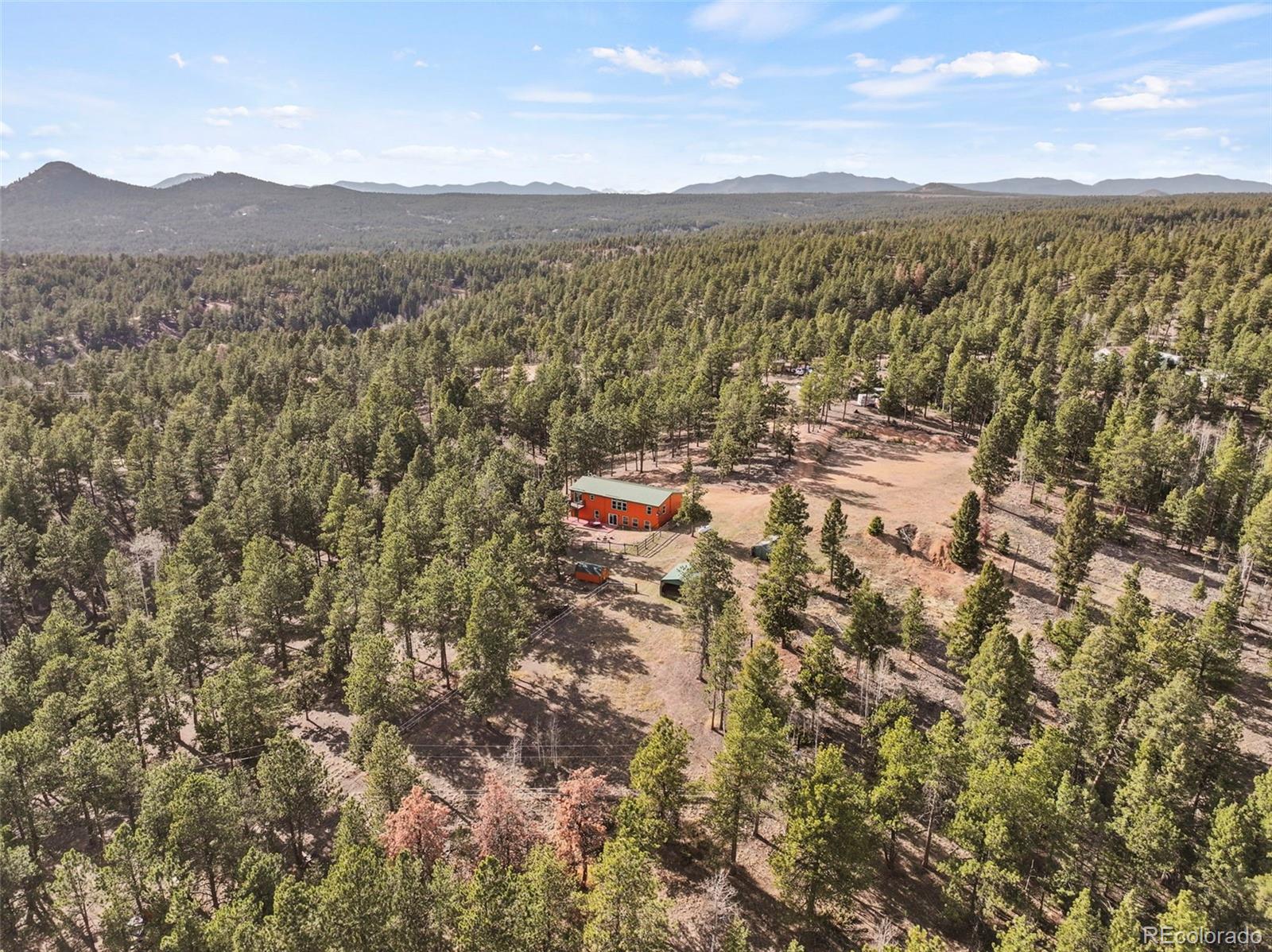 738 Rangeview Road Divide, CO 80814 - Photo 42 of 47 a view of a city with mountain