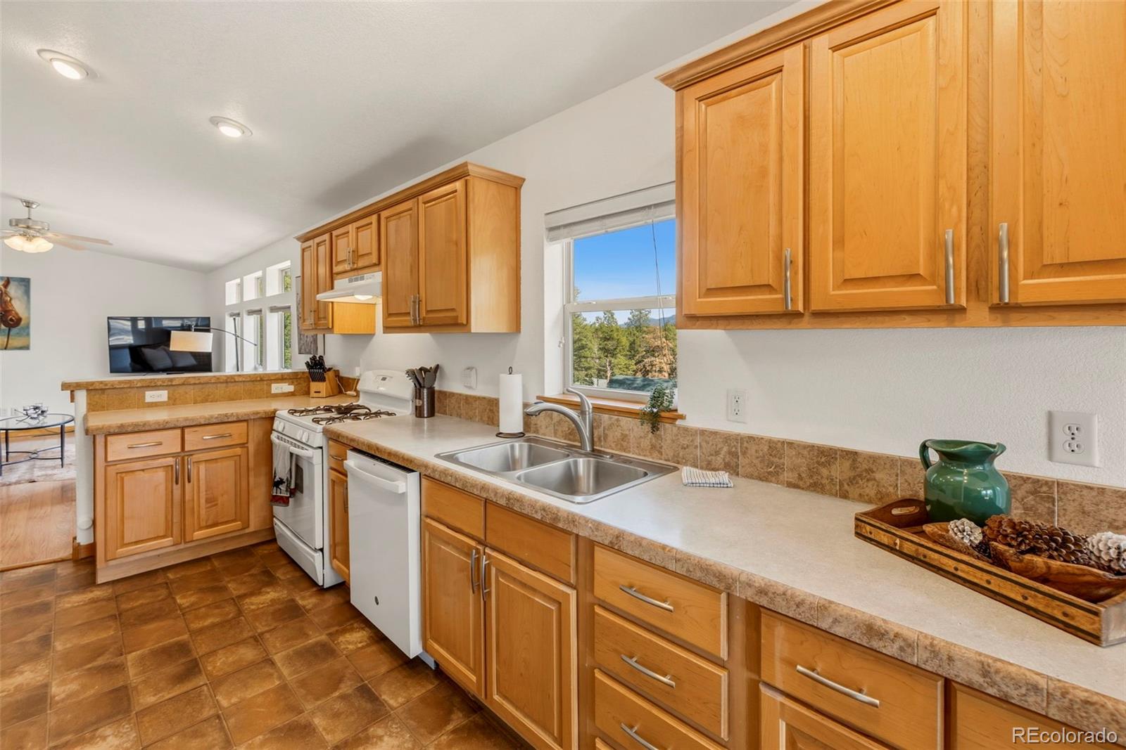 738 Rangeview Road Divide, CO 80814 - Photo 9 of 47 a kitchen with sink cabinets and window