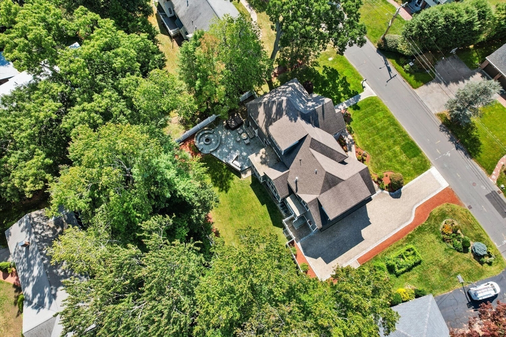 107 Kendall Road Lexington, MA 02421 - Photo 35 of 40 an aerial view of a house with a garden
