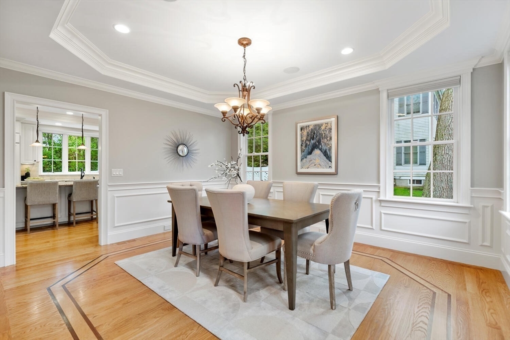 107 Kendall Road Lexington, MA 02421 - Photo 6 of 40 a view of a dining room with furniture window and wooden floor