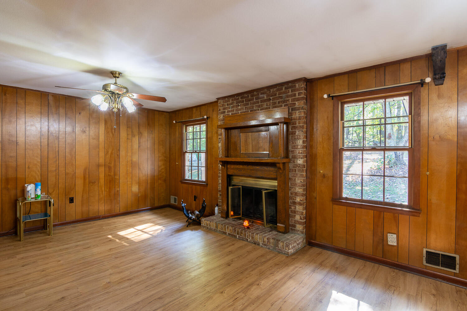 6554 George Walton Drive Harlem, GA 30814 - Photo 15 of 41 Family room with antique mantel/wood burning fireplace
