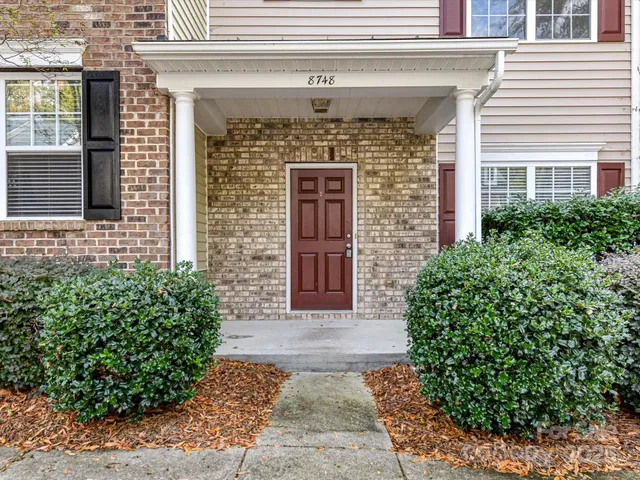 a front view of a house