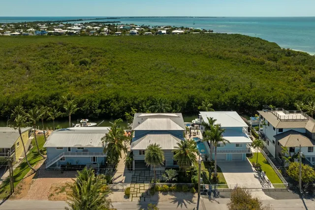 a house with palm tree in front of it