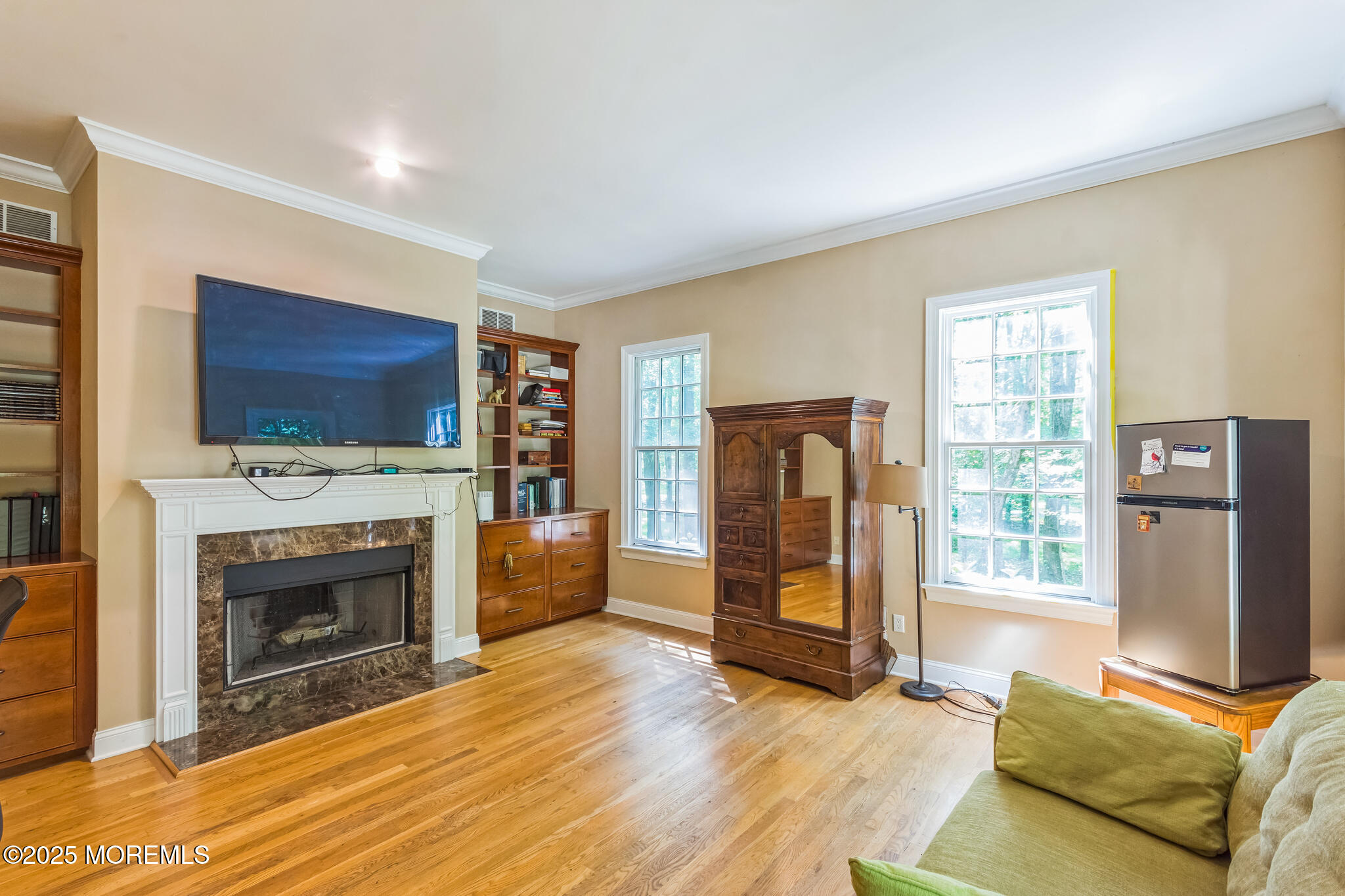 458 Cherry Hill Road Princeton, NJ 08540 - Photo 15 of 50 a living room with furniture and a fireplace
