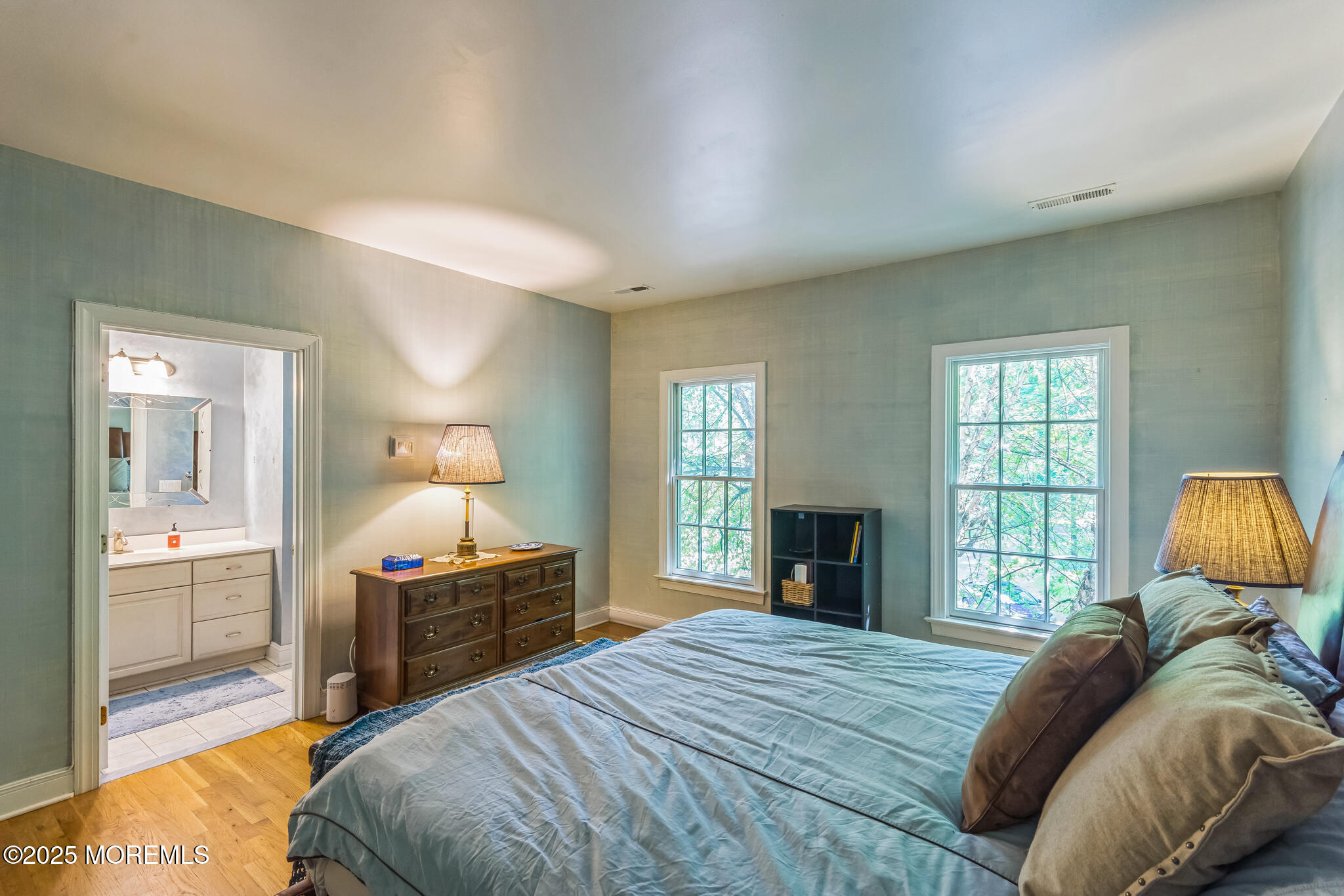 458 Cherry Hill Road Princeton, NJ 08540 - Photo 34 of 50 a bedroom with a bed and a fireplace