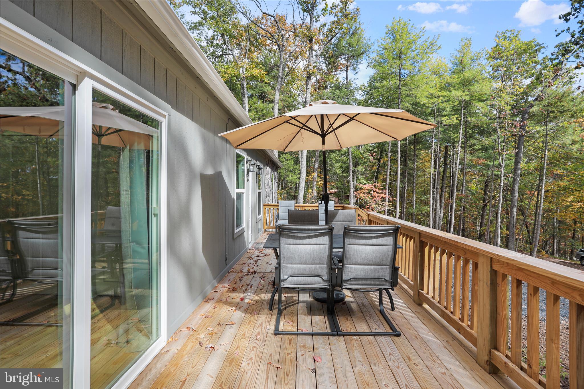 598 Crabapple Road Mount Jackson, VA 22842 - Photo 32 of 32 a view of balcony with furniture and umbrella