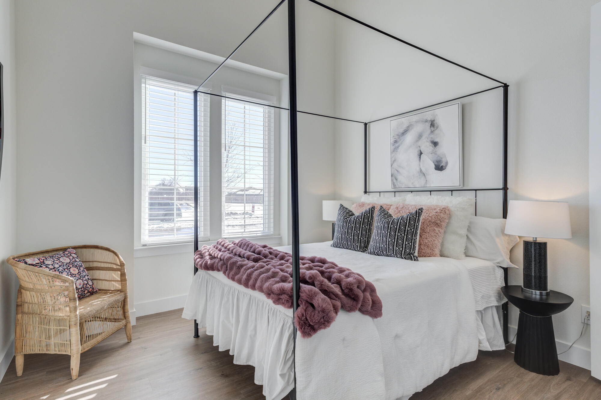 3608 144th Street Lubbock, TX 79423 - Photo 31 of 51 a bed room with a bed and a chair