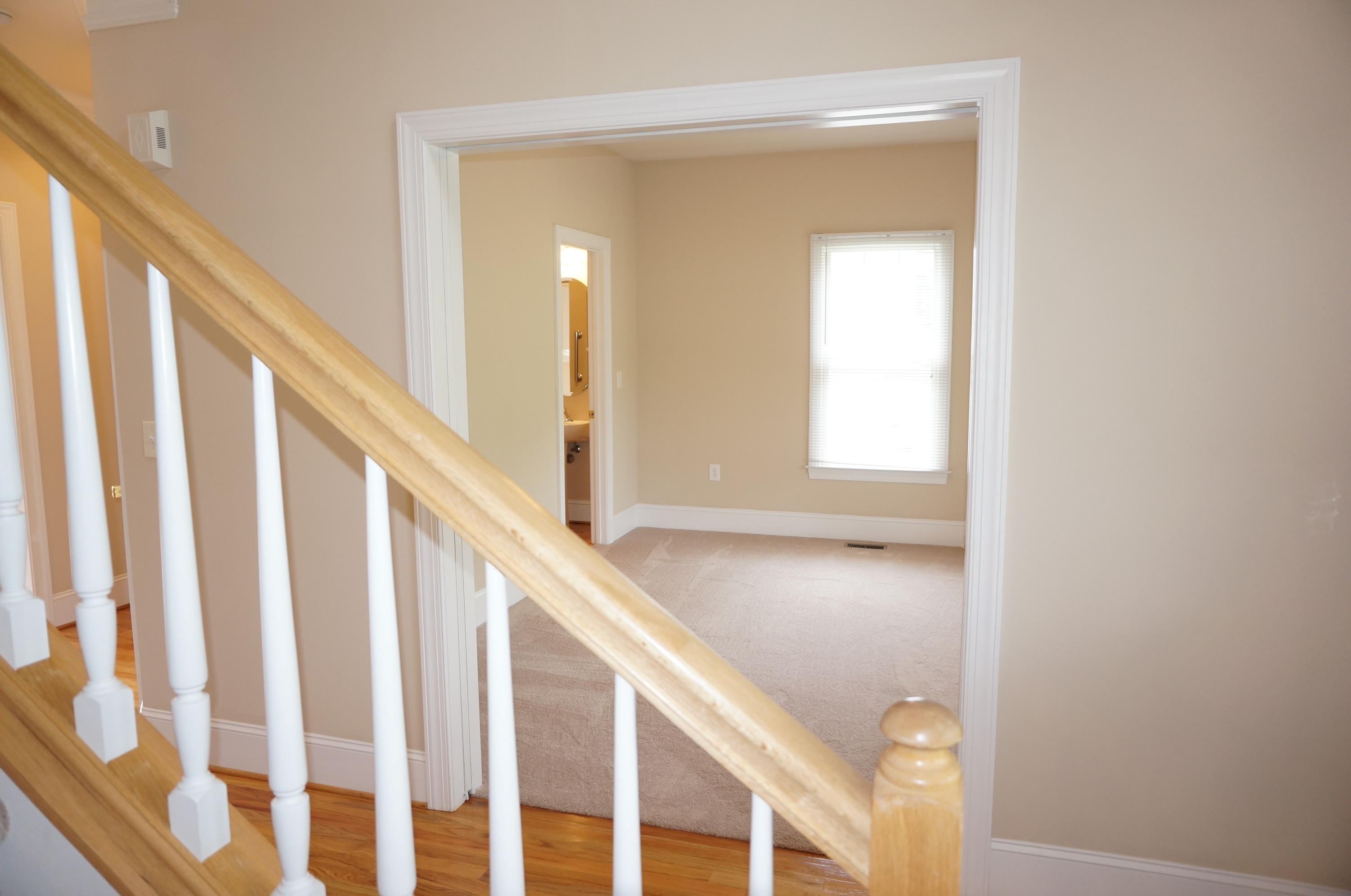 5734 North Fork Road Elliston, VA 24087 - Photo 15 of 27 a view of staircase with railing and a window