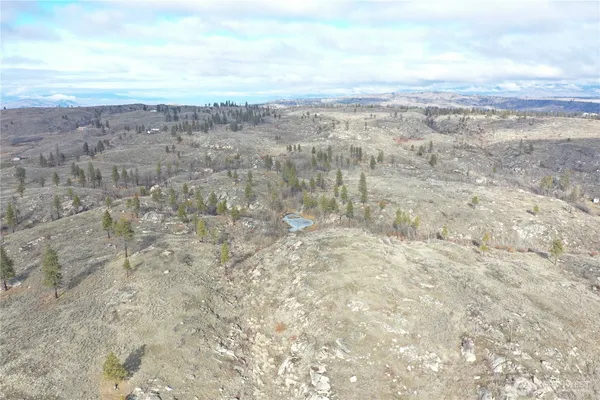 a view of a dry yard with wooden floor and fence