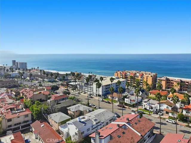 an aerial view of a city