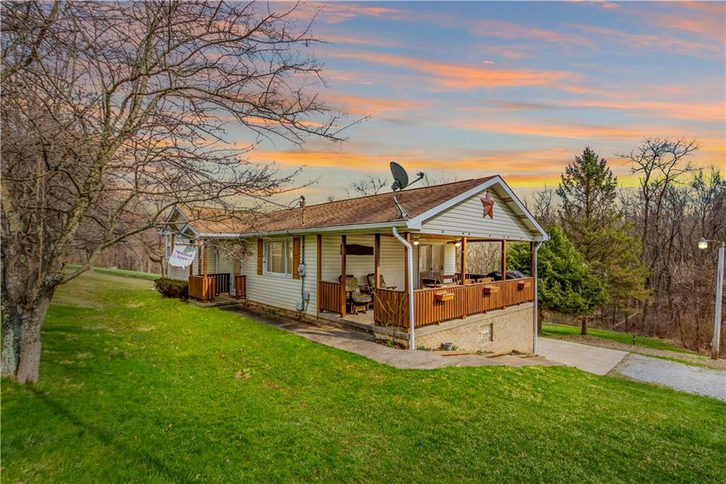 105 Deer Run Road Washington, PA 15301 - Photo 5 of 25 Impressive views from the covered side porch!