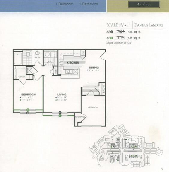 130 River Landing Drive, Unit 3108 Daniel Island, SC 29492 - Photo 24 of 24 Floor plan is A2A for this condo