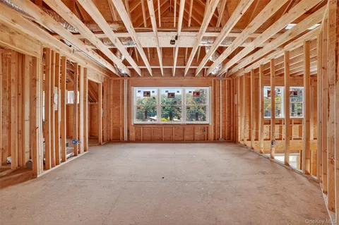 a view of an empty room with sliding door