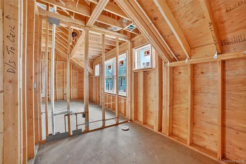 a view of a room with a large windows