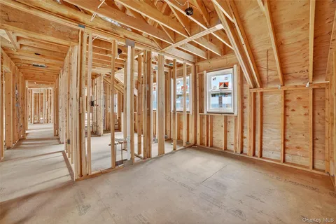 a view of an empty room with a sliding door