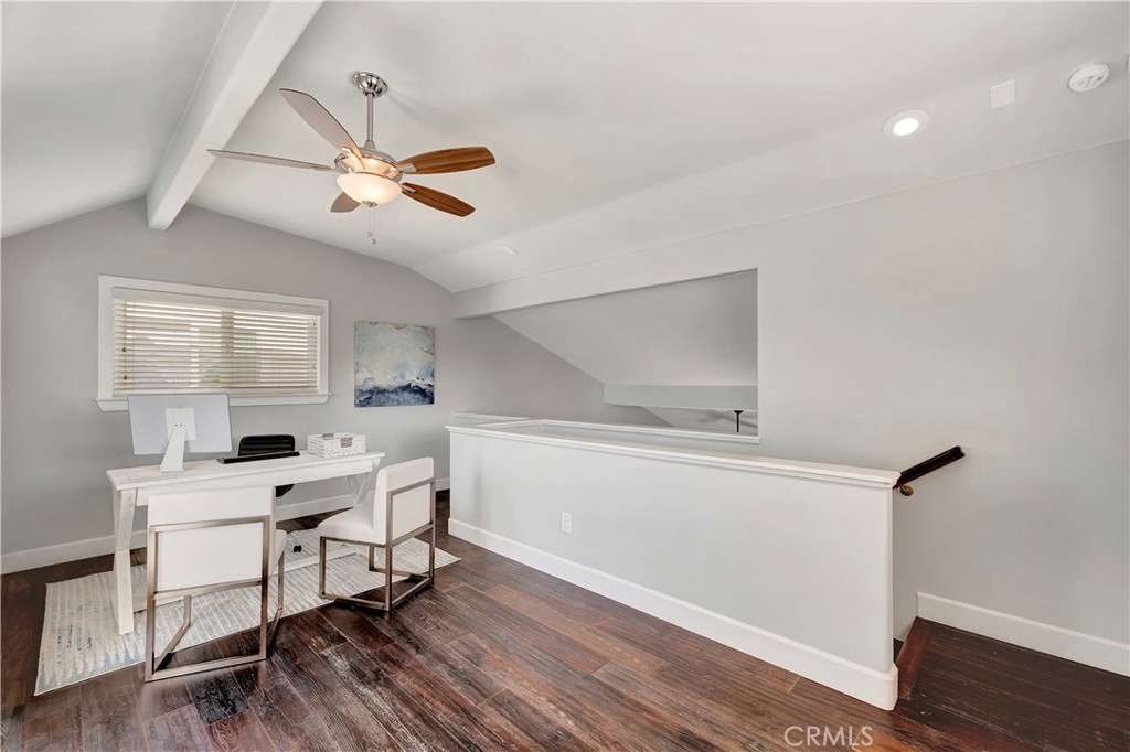 621 8th Street Huntington Beach, CA 92648 - Photo 41 of 56 a workspace with wooden floor