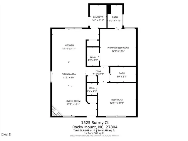 $138,500 | 1525 Surrey Court, Rocky Mount, NC 27804