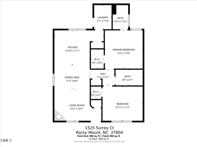 $138,500 | 1525 Surrey Court, Rocky Mount, NC 27804