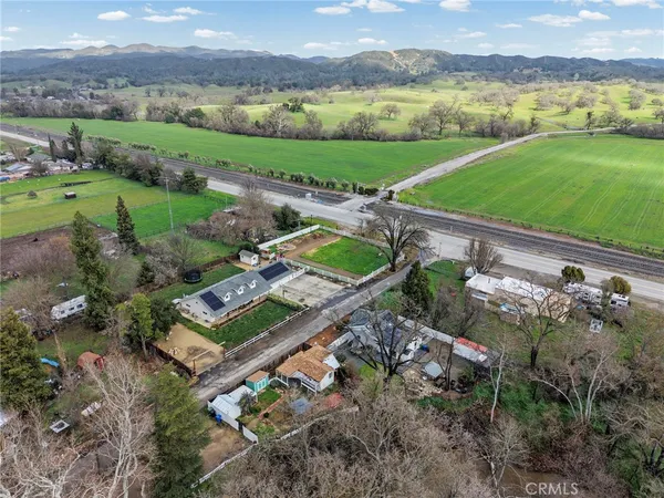 a view of a lake with a mountain