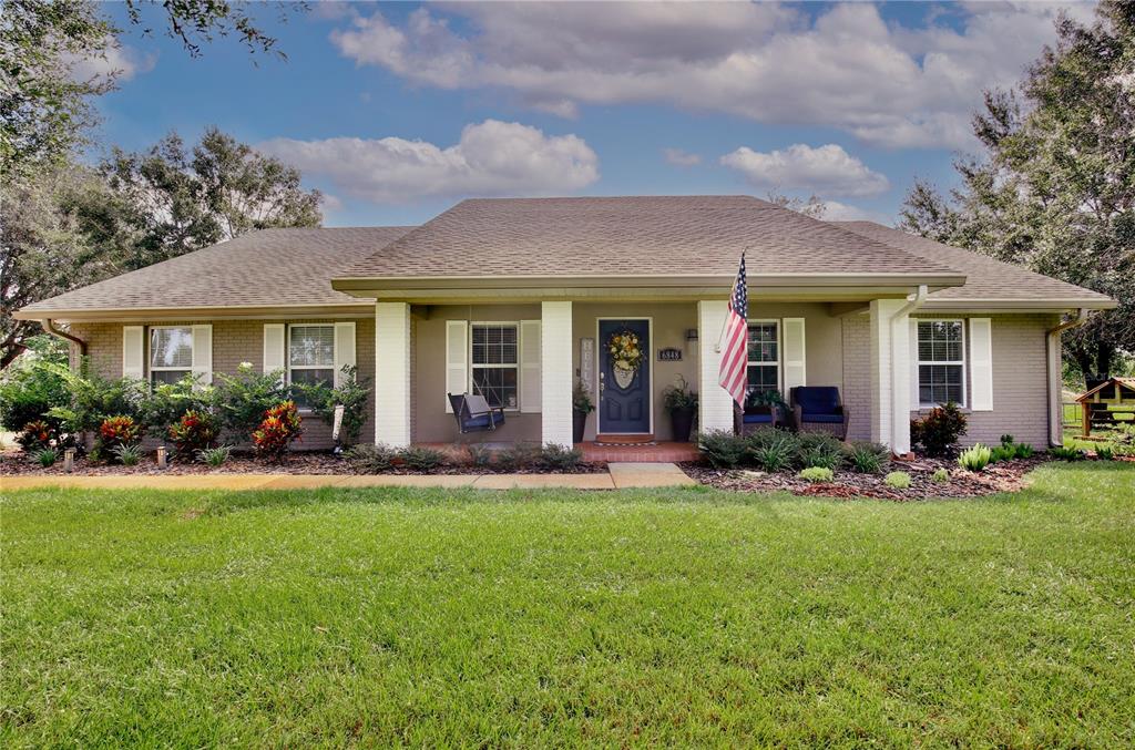 a view of a house with a patio