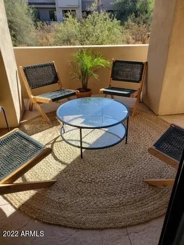 a view of sitting area in a kitchen