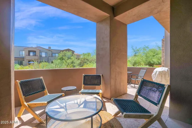 a view of an outdoor seating