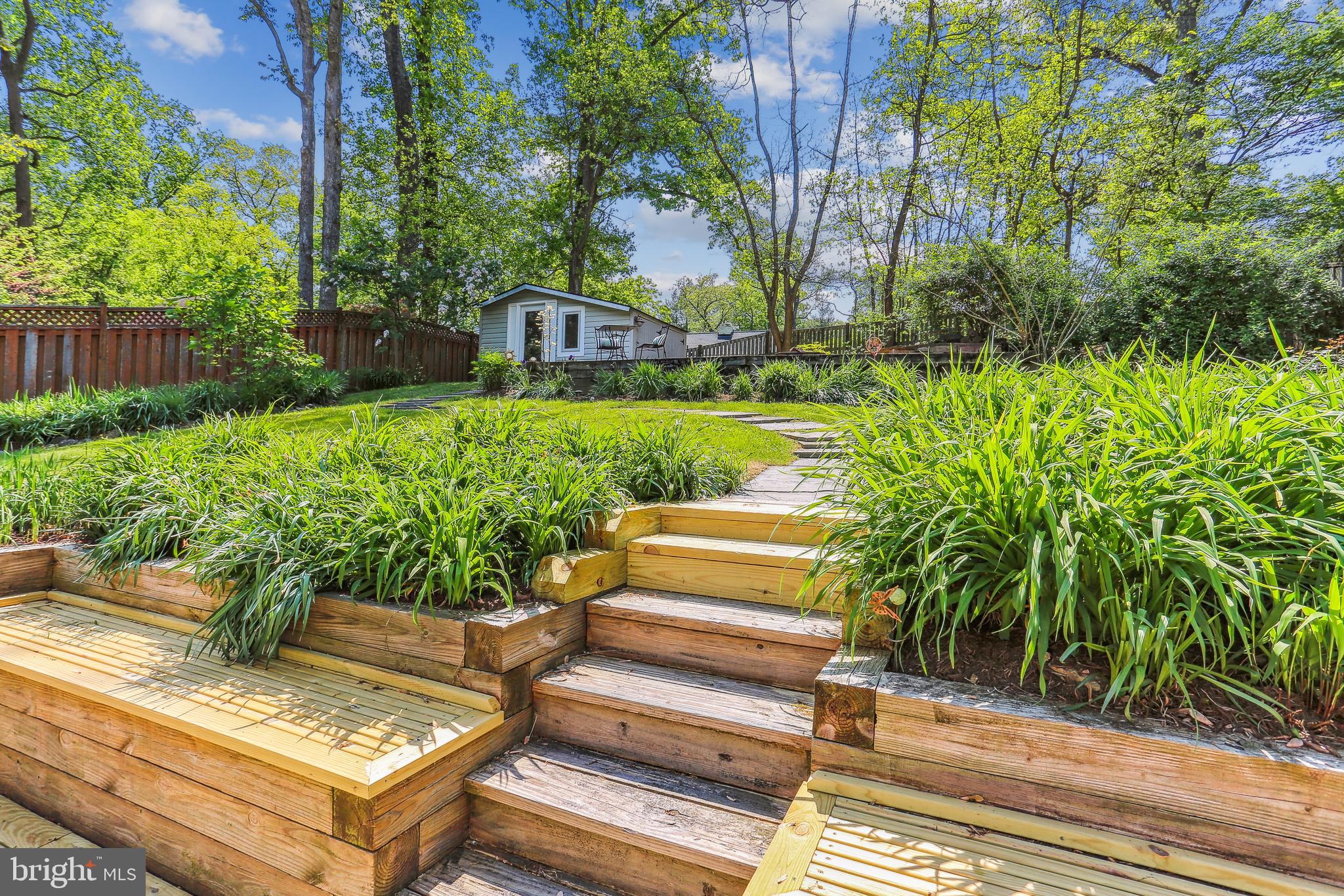 306 Dennis Avenue Silver Spring, MD 20901 - Photo 52 of 61 New stairs lead to upper yard/garden space