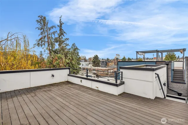 a view of a terrace with a sink