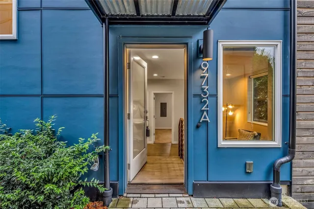 a view of a entryway door of the house