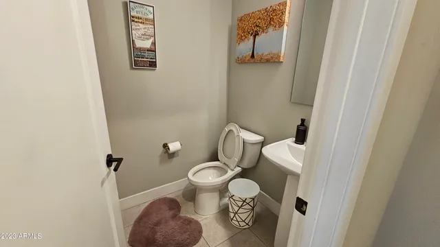 a view of a room with a potted plant