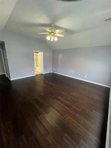 a view of a room with a wardrobe