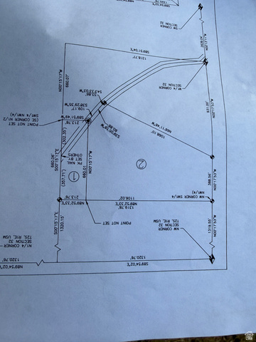 4709 East Independence Road Myton, UT 84052 - Photo 24 of 25 Survey Plat. Illustrating boundary lines, measurements, and corner designations for the property