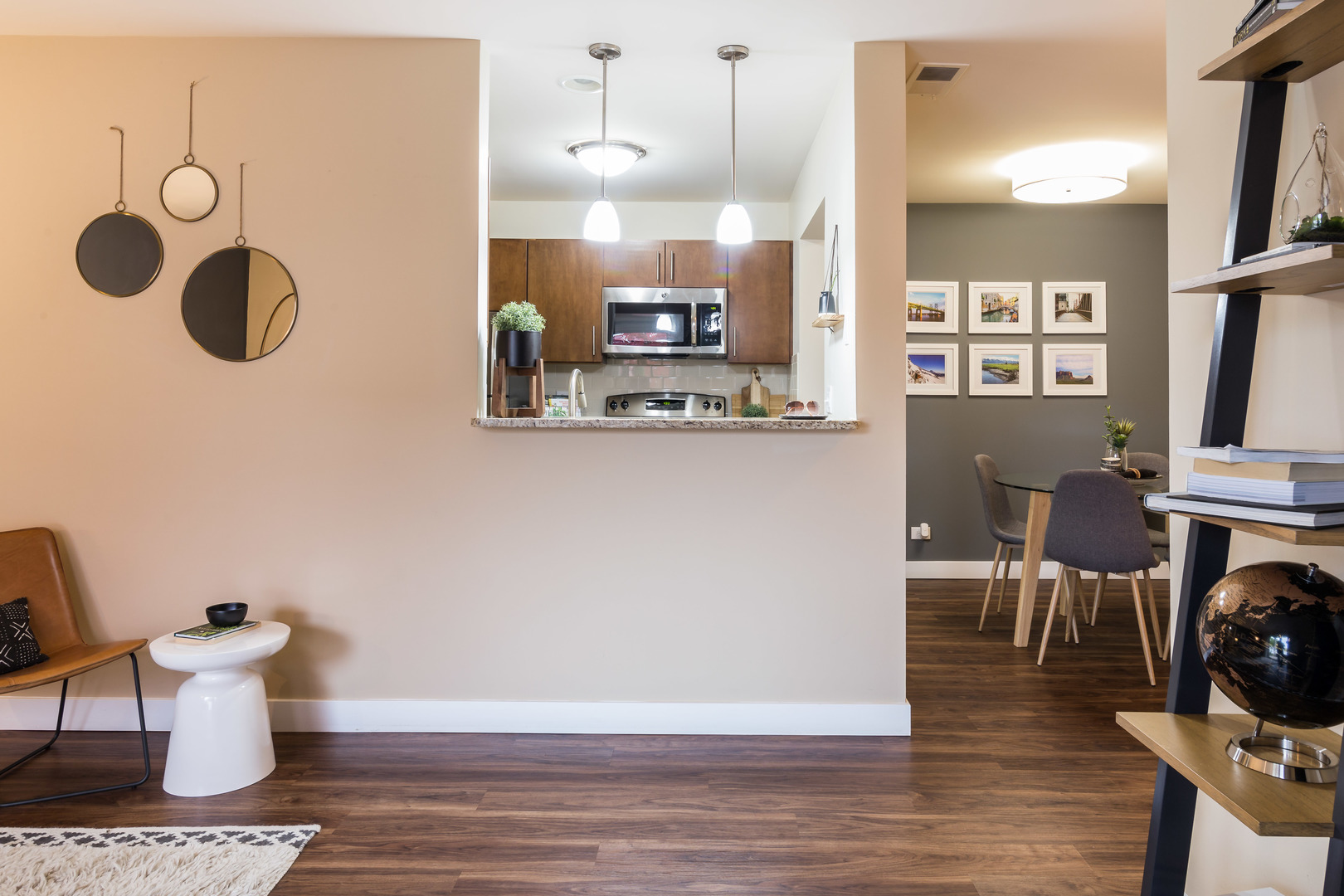 Undisclosed Address Wheaton, IL 60189 - Photo 7 of 17 a living room with furniture and a wooden floor